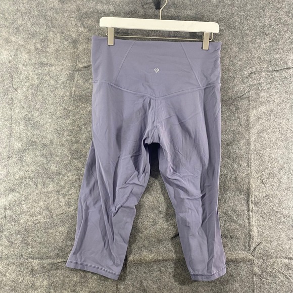 Athleta Leggings 1X Tempest Violet Elation High Rise Capri Plus Size Workout - Picture 3 of 13